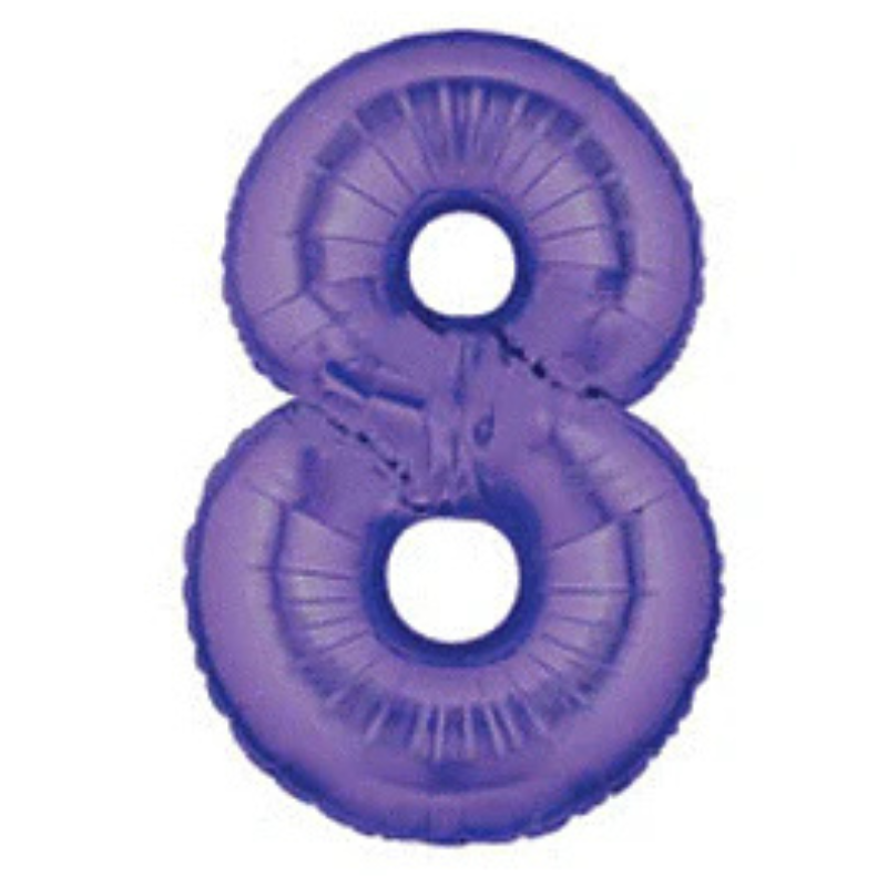 34in Number Balloons: Purple