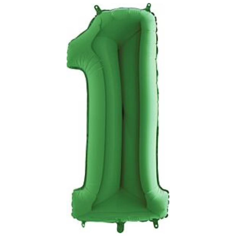 34in Number Balloons: Green