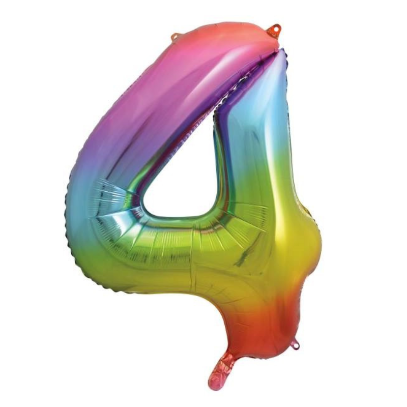 34in Number Balloons: Rainbow