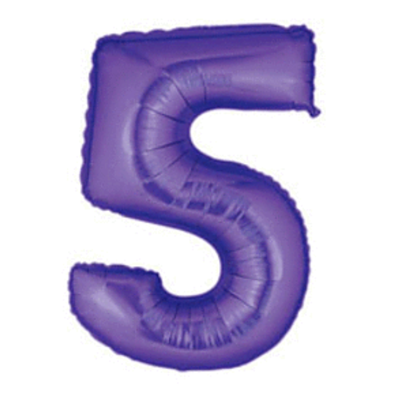34in Number Balloons: Purple