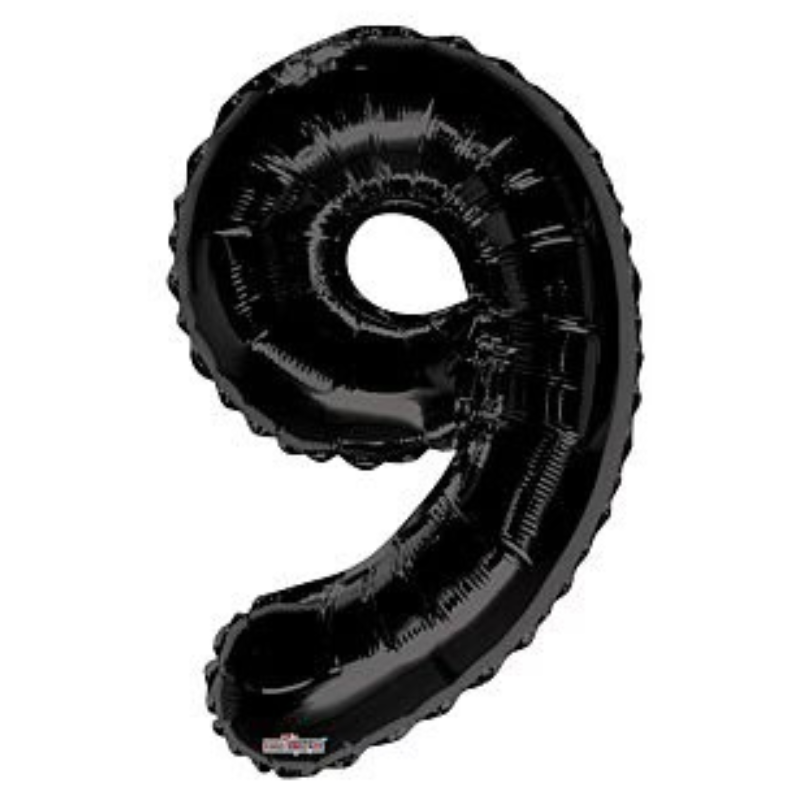 34in Number Balloons: Black