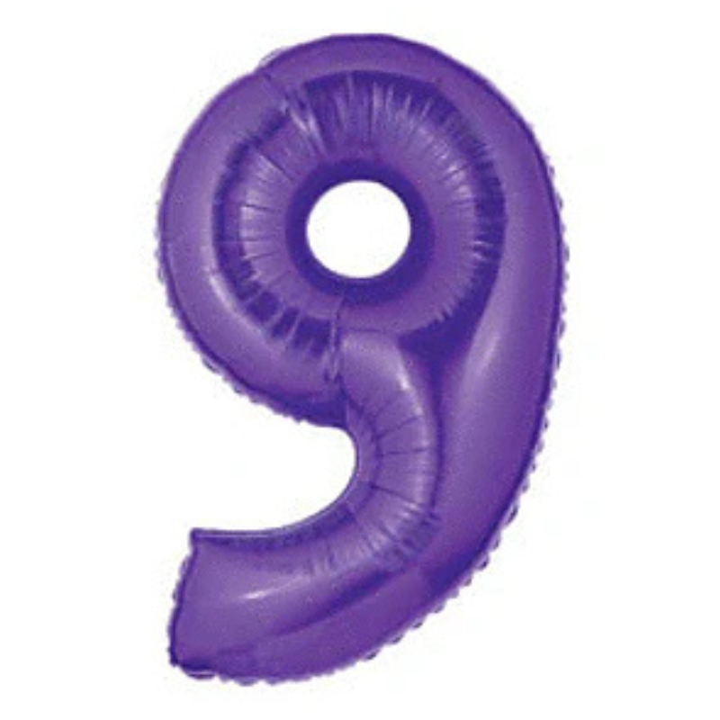 34in Number Balloons: Purple