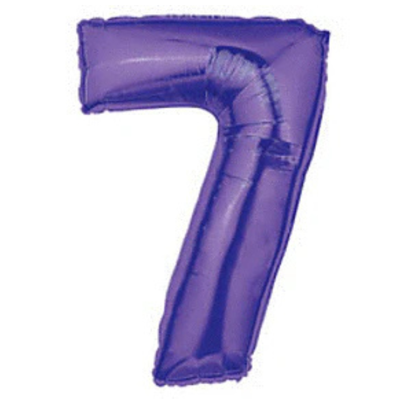 34in Number Balloons: Purple