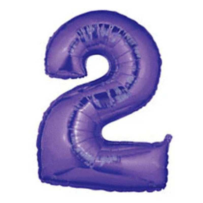 34in Number Balloons: Purple