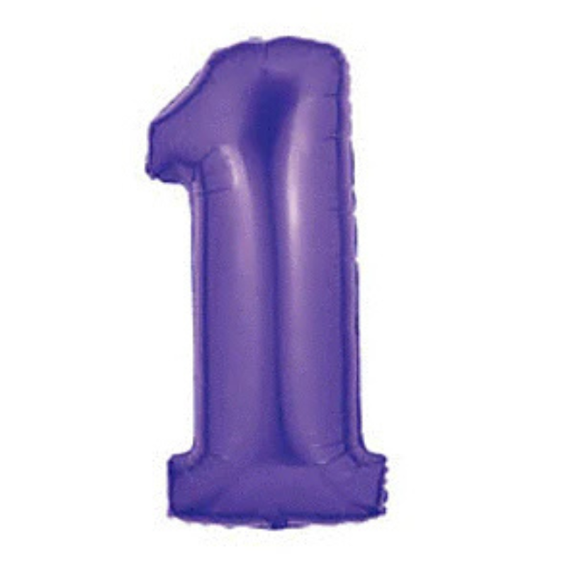 34in Number Balloons: Purple