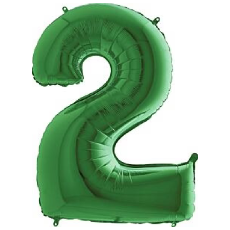 34in Number Balloons: Green