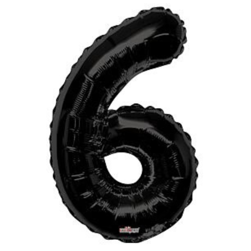 34in Number Balloons: Black