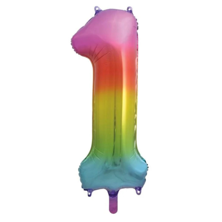 34in Number Balloons: Rainbow