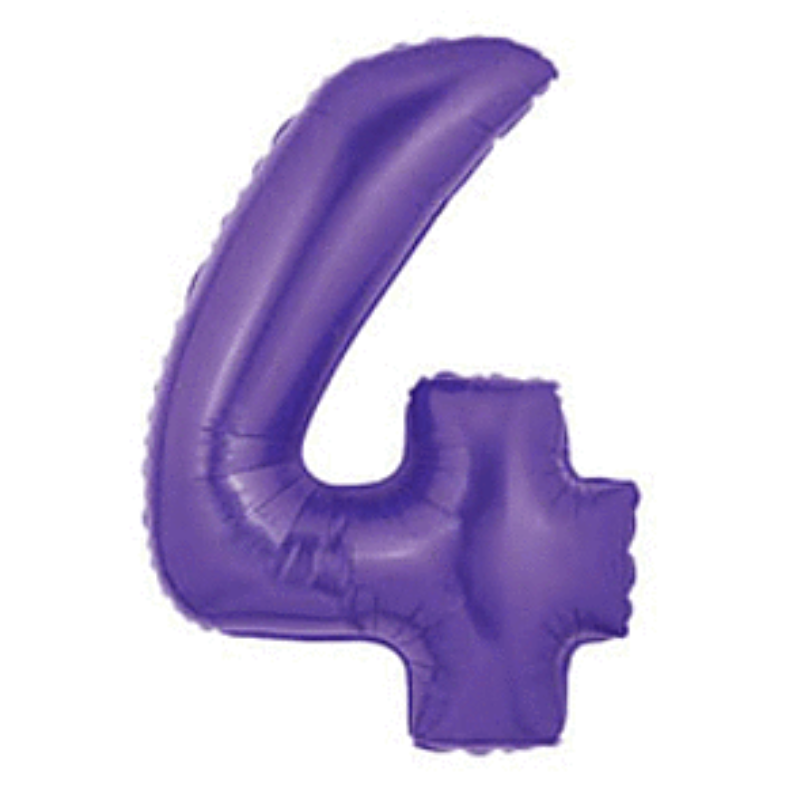 34in Number Balloons: Purple