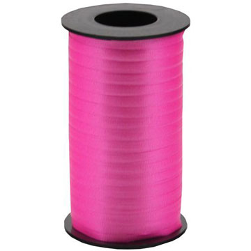 Bright Pink Curling Ribbon - 3/16in x 500yd