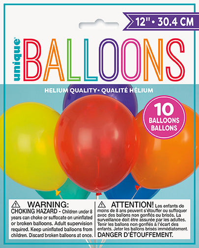 12in Packaged Latex Balloons 10ct