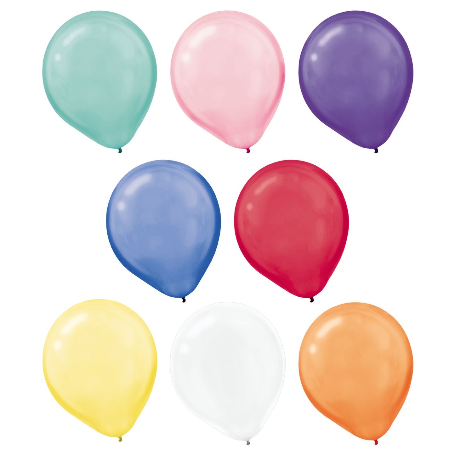 Assorted Packaged Pearl 12in Latex Balloons