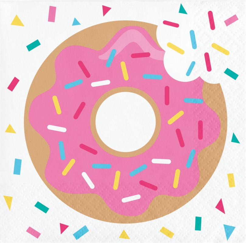 Donut Time Beverage Napkins 16ct