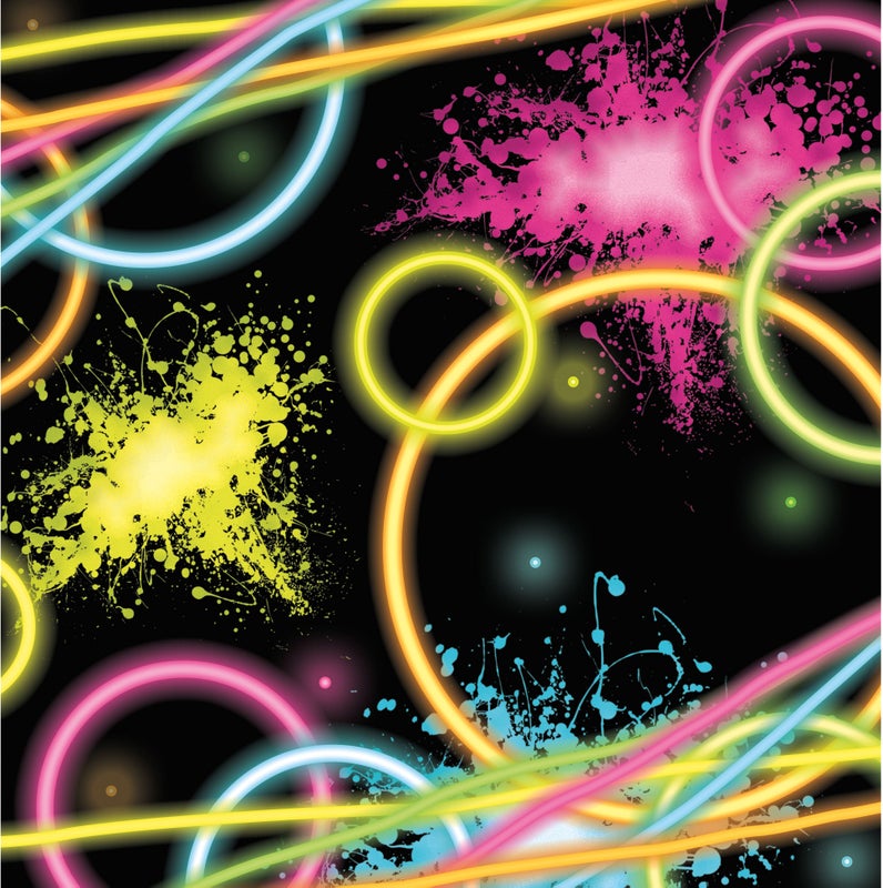 Glow Party Beverage Napkins 16ct