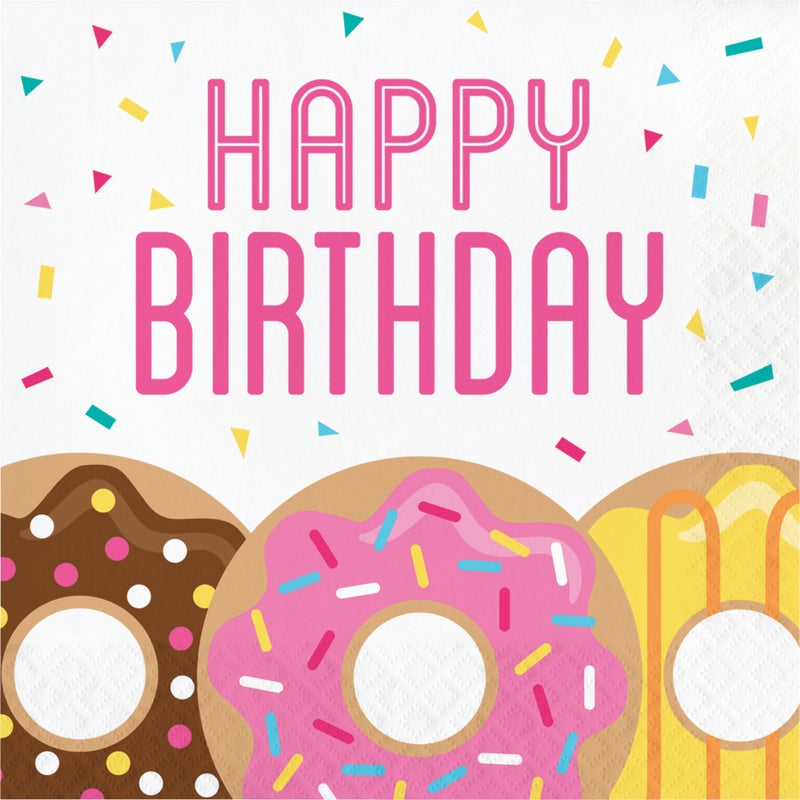 Donut Time Lunch Napkins 16ct