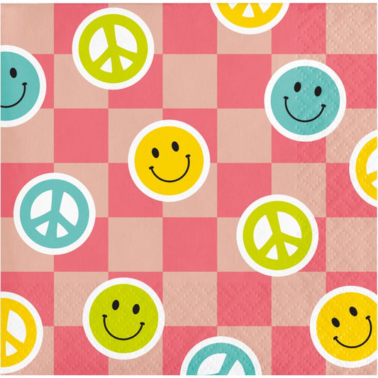 Flower Power Beverage Napkins 16ct