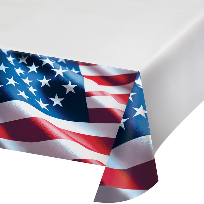 Freedom Flag Paper Tablecover 54in x 96in