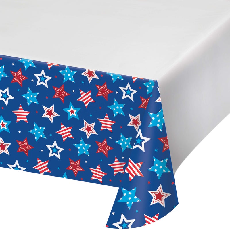 Patriotic Proud Paper Tablecover 54in x 96in