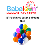 12" Packaged Latex Balloons 12ct - Not Inflated