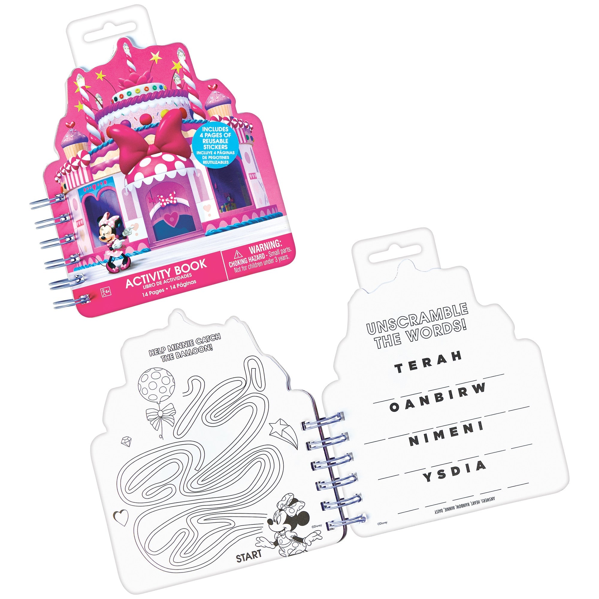 Minnie Mouse Sticker Activity Book – Party Fair