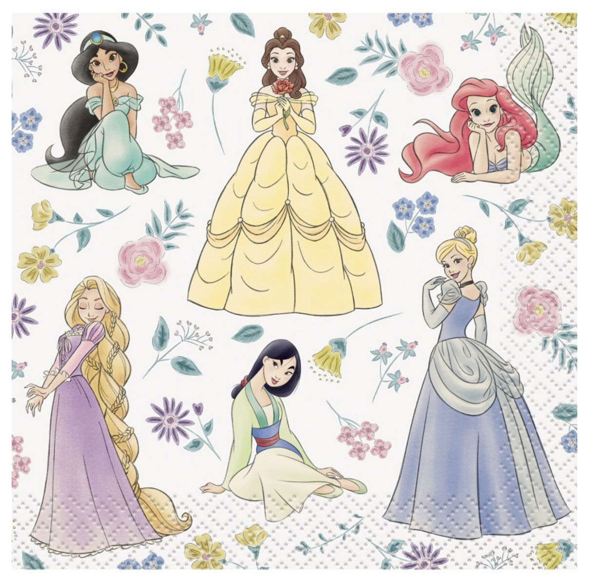 Disney Princess Beverage Napkins 16ct