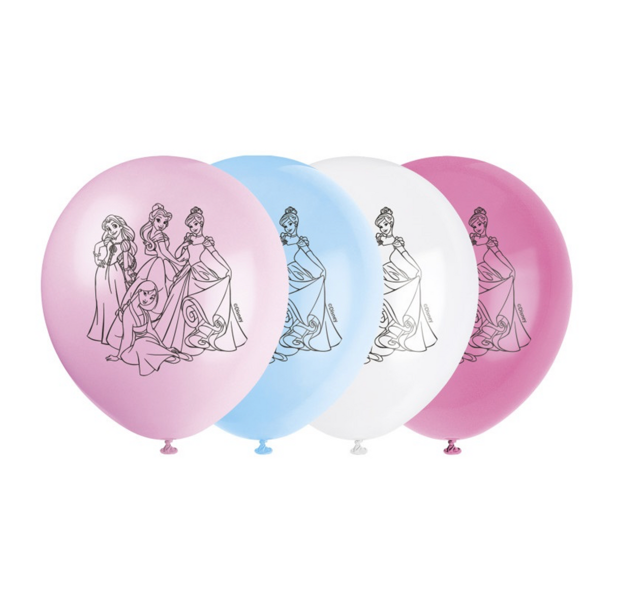 Disney Princess 12" Latex Balloons 8ct