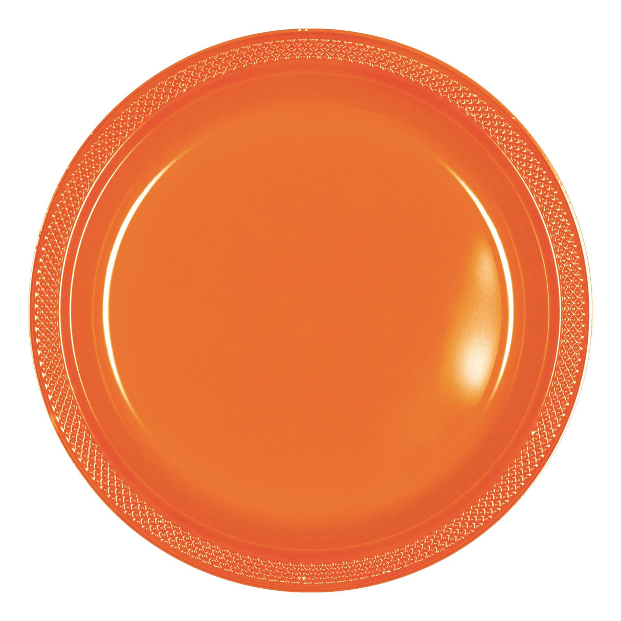 Orange 7in Plastic Plates 50ct