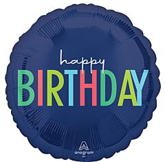 #292 Modern Birthday 18in Printed Mylar
