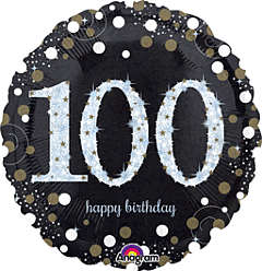 #389 Sparkling Celebration 100 18in Printed Mylar