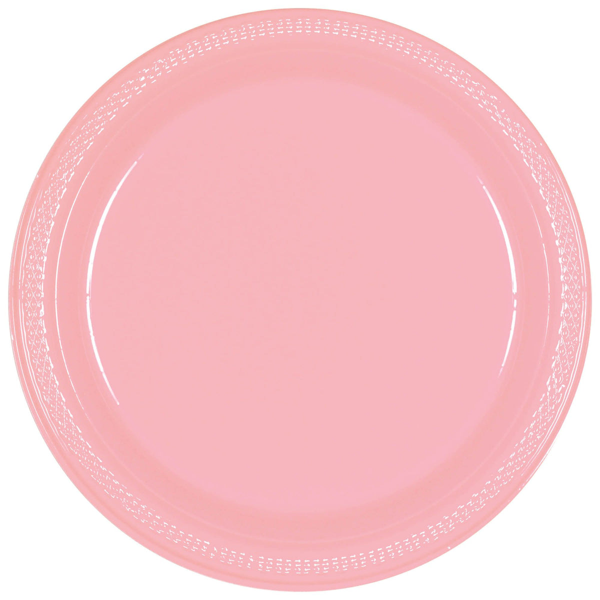 Pink Plates Light Pink 7in Plastic Plates 50ct – Party Fair