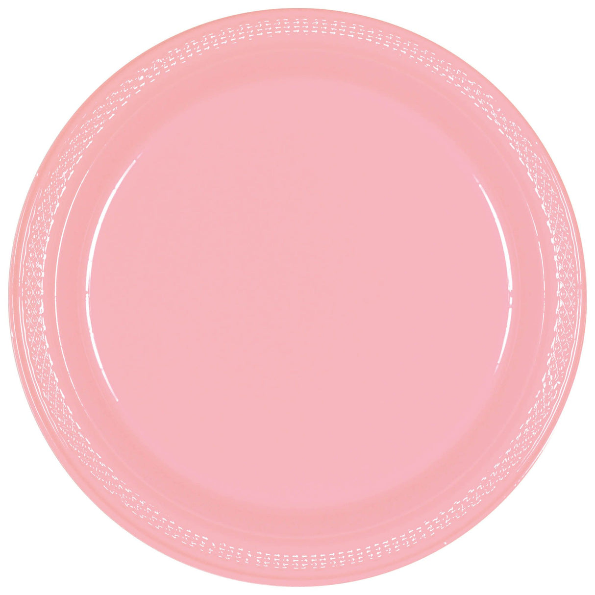 Light Pink 7in Plastic Plates 50ct