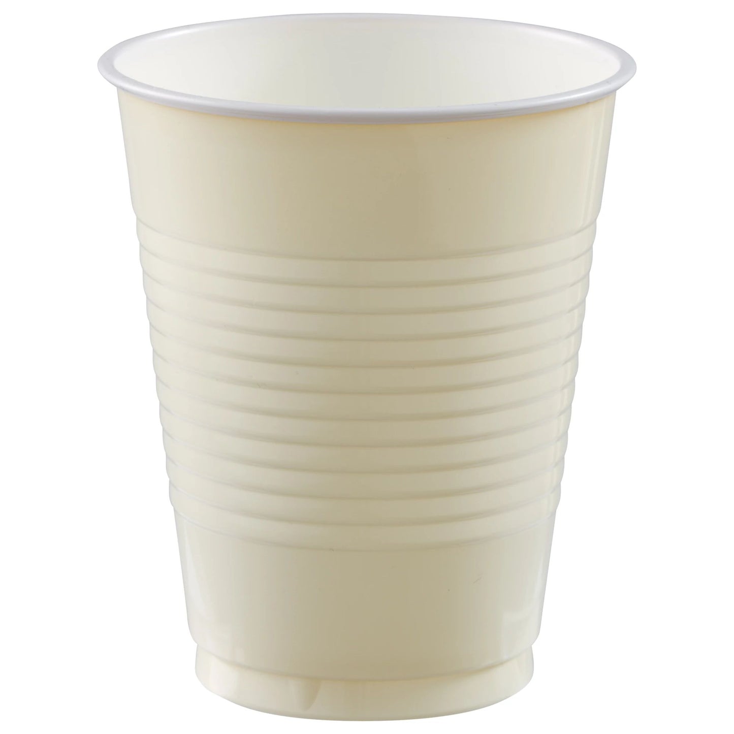 12oz Vanilla Creme Plastic Cups 50ct