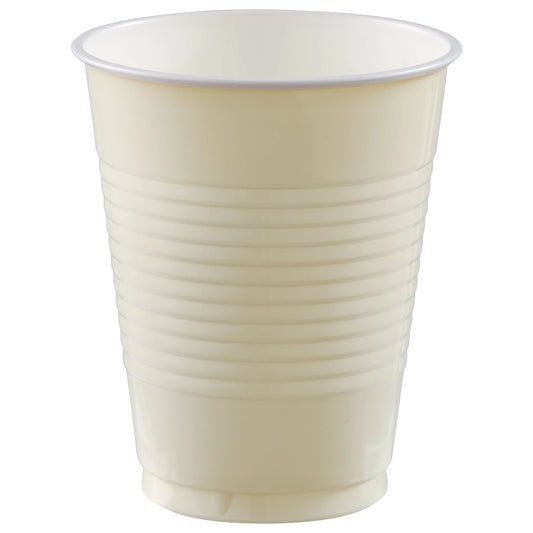 12oz Vanilla Creme Plastic Cups 50ct
