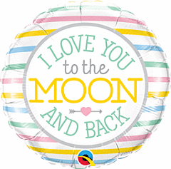 #515 Love You Moon 18in Printed Mylar