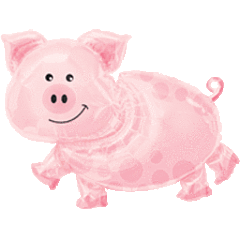 #264 Pig 35in Supershape