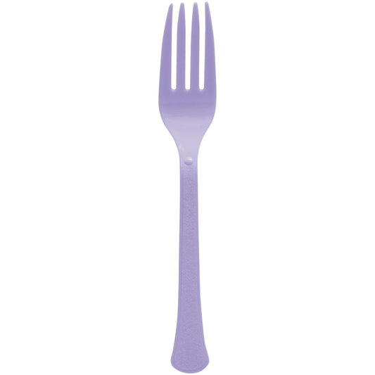 Lavender Plastic Forks