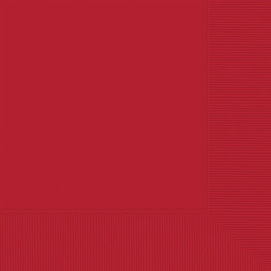 Red Lunch Napkins 6.5in 40ct