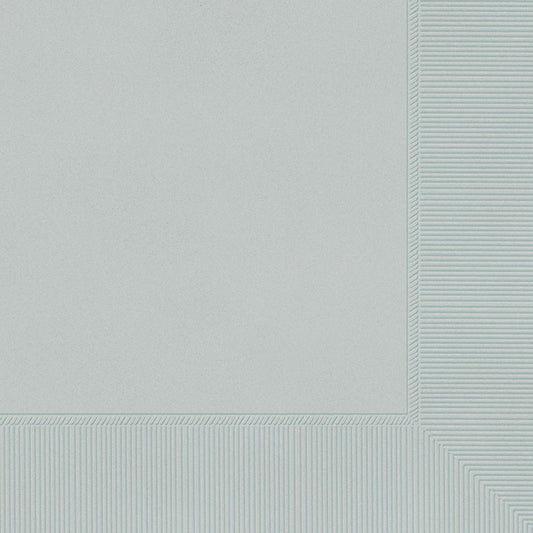Silver Lunch Napkins 6.5in