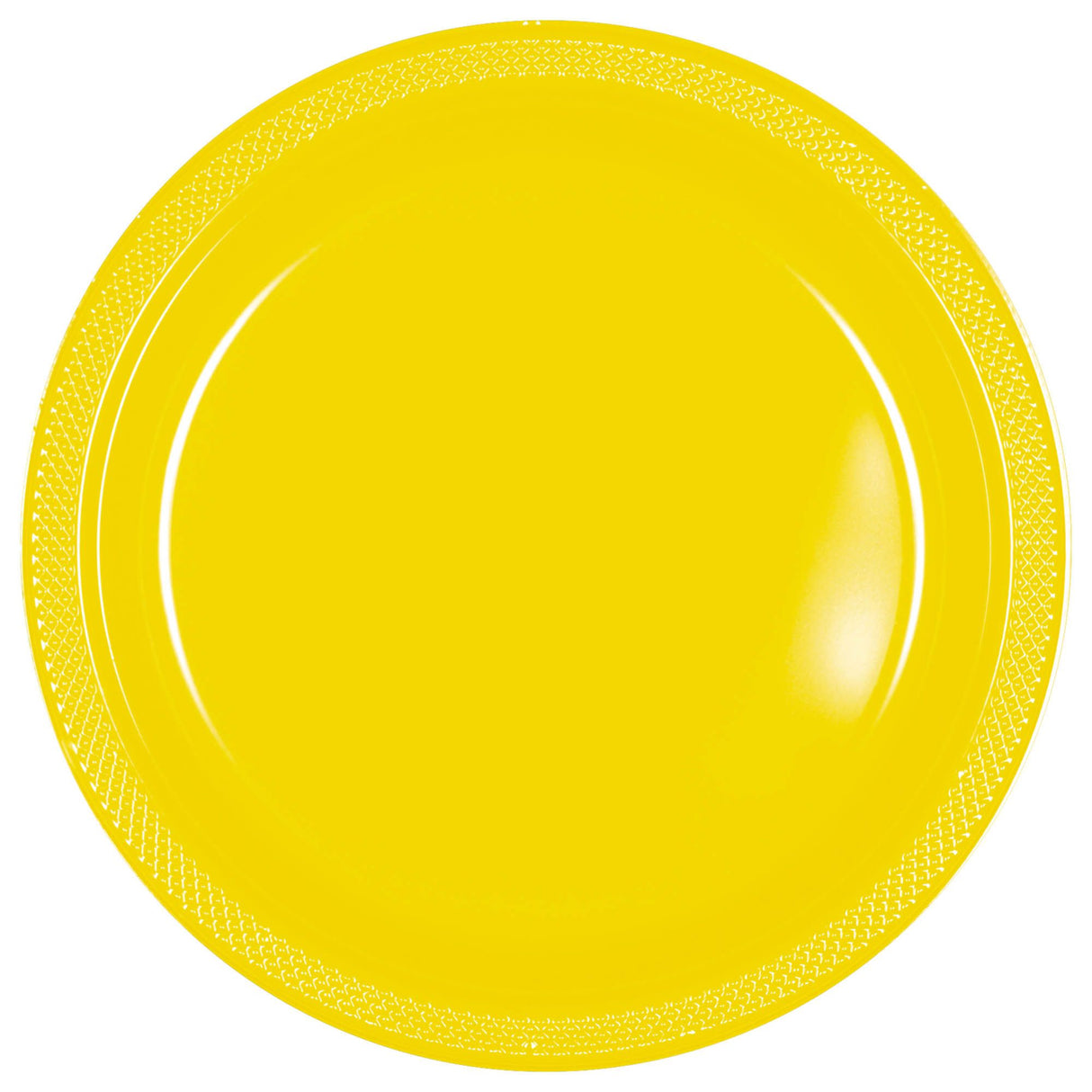 Yellow 10in Plastic Plates