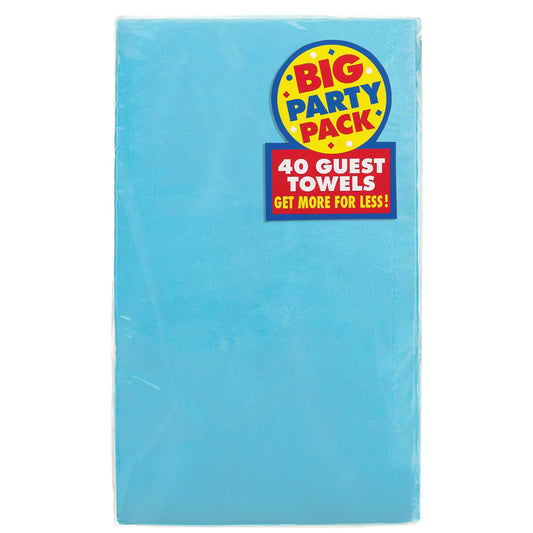 Caribbean Blue Guest Towels 40ct