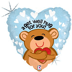 #522 Bear Hugs 18in Printed Mylar