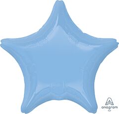 #652 Light Blue Star 18in Solid Mylar