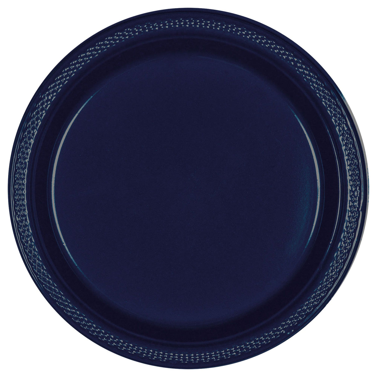 Navy Blue 10in Plastic Plates 50ct