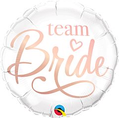 #570 Team Bride Rose Gold 18in Printed Mylar