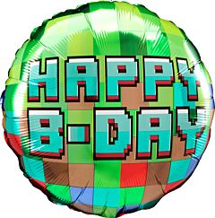 #439 Pixel Party 18in Printed Mylar