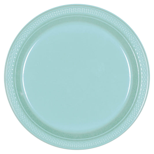 Robins Egg Blue 7in Plastic Plates