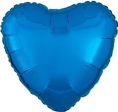 #650 Royal Blue Heart 18in Solid Mylar
