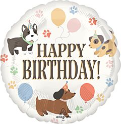 #323 Pawsome Party 18in Printed Mylar