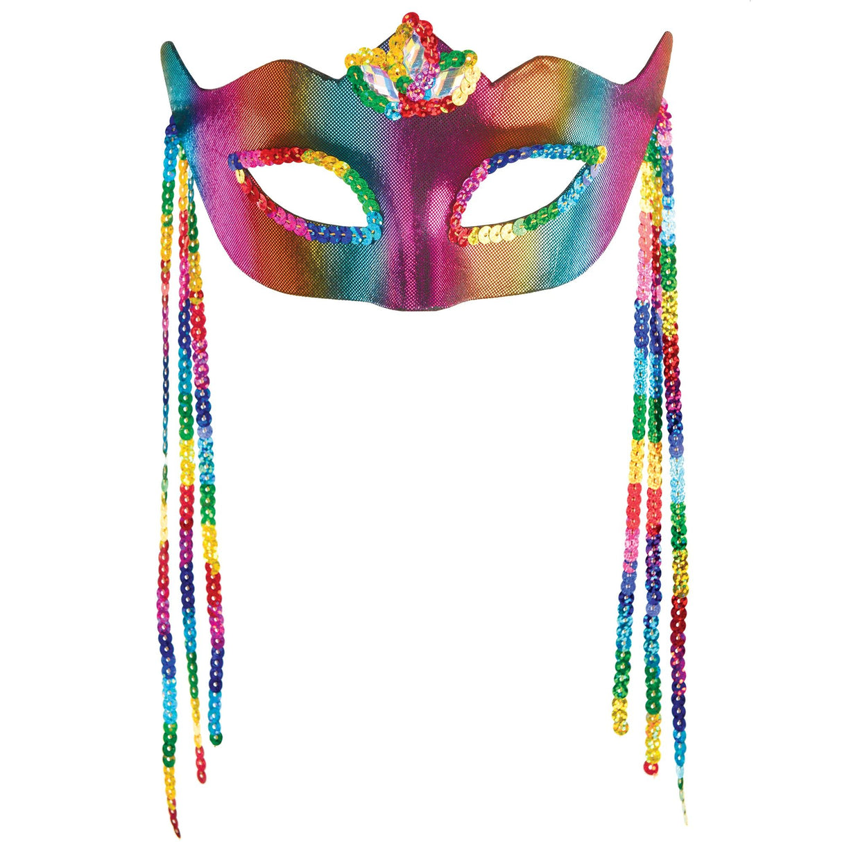 Rainbow Sequin Mask
