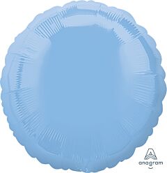 #653 Light Blue Round 18in Solid Mylar